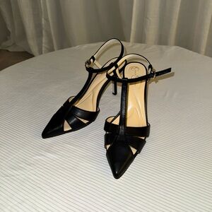 Elegant Black Strappy Heels